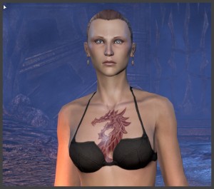 Imperial Female - Body Marking - Dragon Emblem